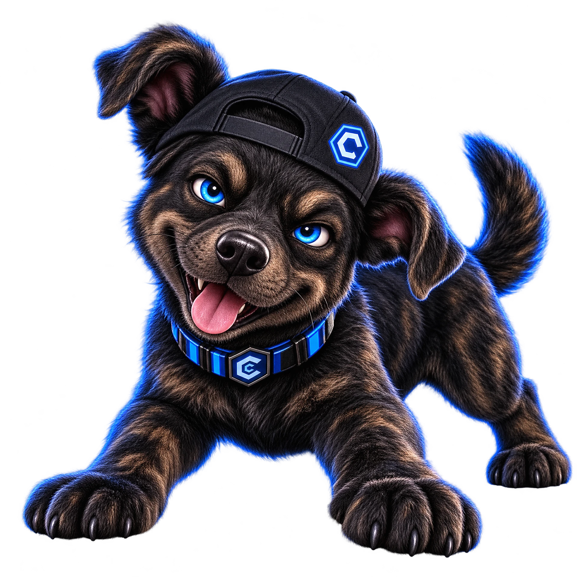 The playful CronosDog pack pup